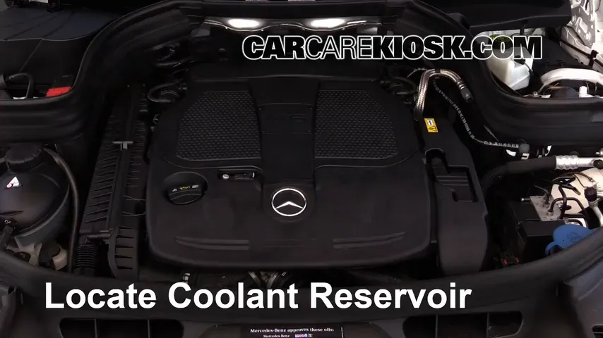 2014 Mercedes-Benz GLK350 4Matic 3.5L V6 Coolant (Antifreeze) Add Coolant